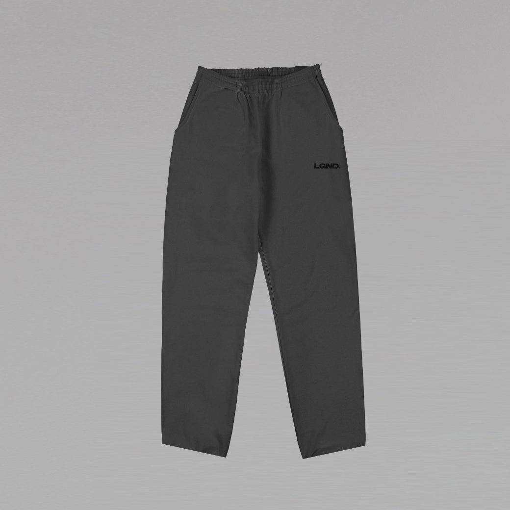 Dark Grey Sweatpants Open Leg