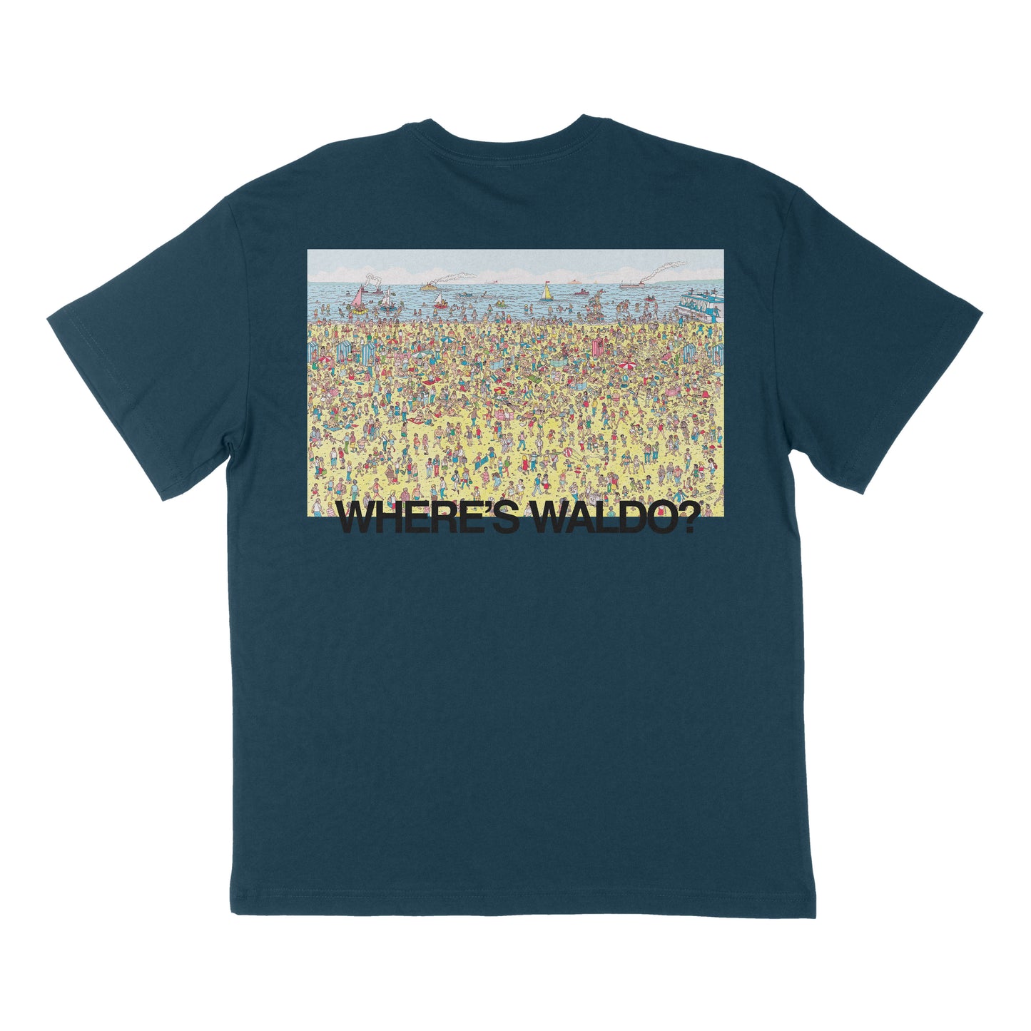 Waldo on the beach