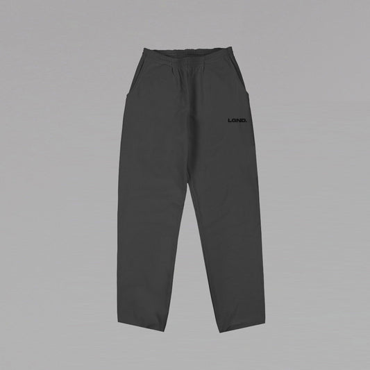 Dark Grey Sweatpants Open Leg